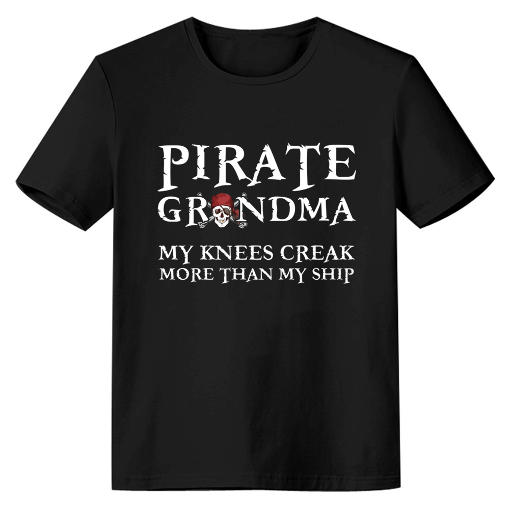 Adult Unisex Pirate Grandma Black Pirate Lover T-shirt Costume