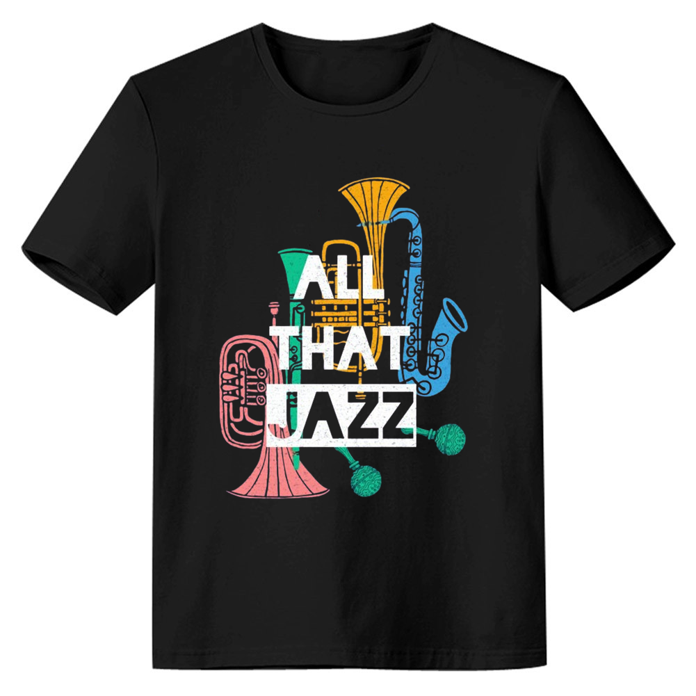 Adult Unisex Musical Instruments Music Lover Black T-shirt