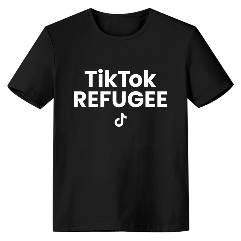 TikTok Refugee TikTok Lover Black T-shirt