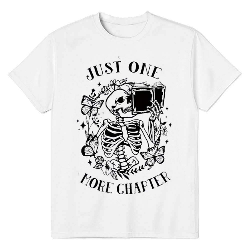 Adult Women Skeleton Slogan Funny White T-shirt Costume