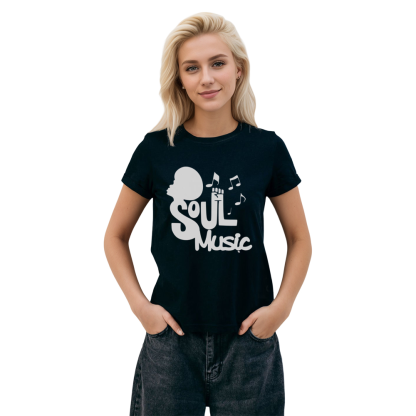 Adult Unisex Music Festival Soul Black T-shirt Costume