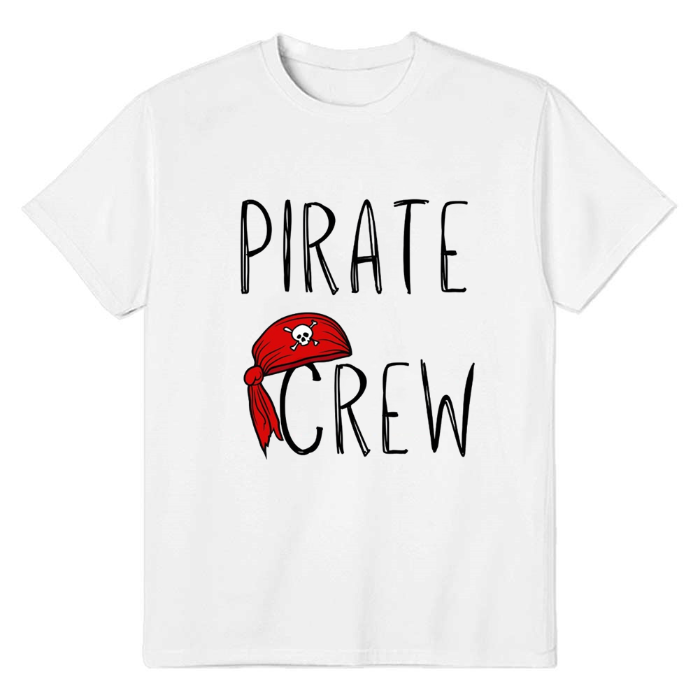 Adult Unisex Pirate Crew White Pirate Lover T-shirt Costume