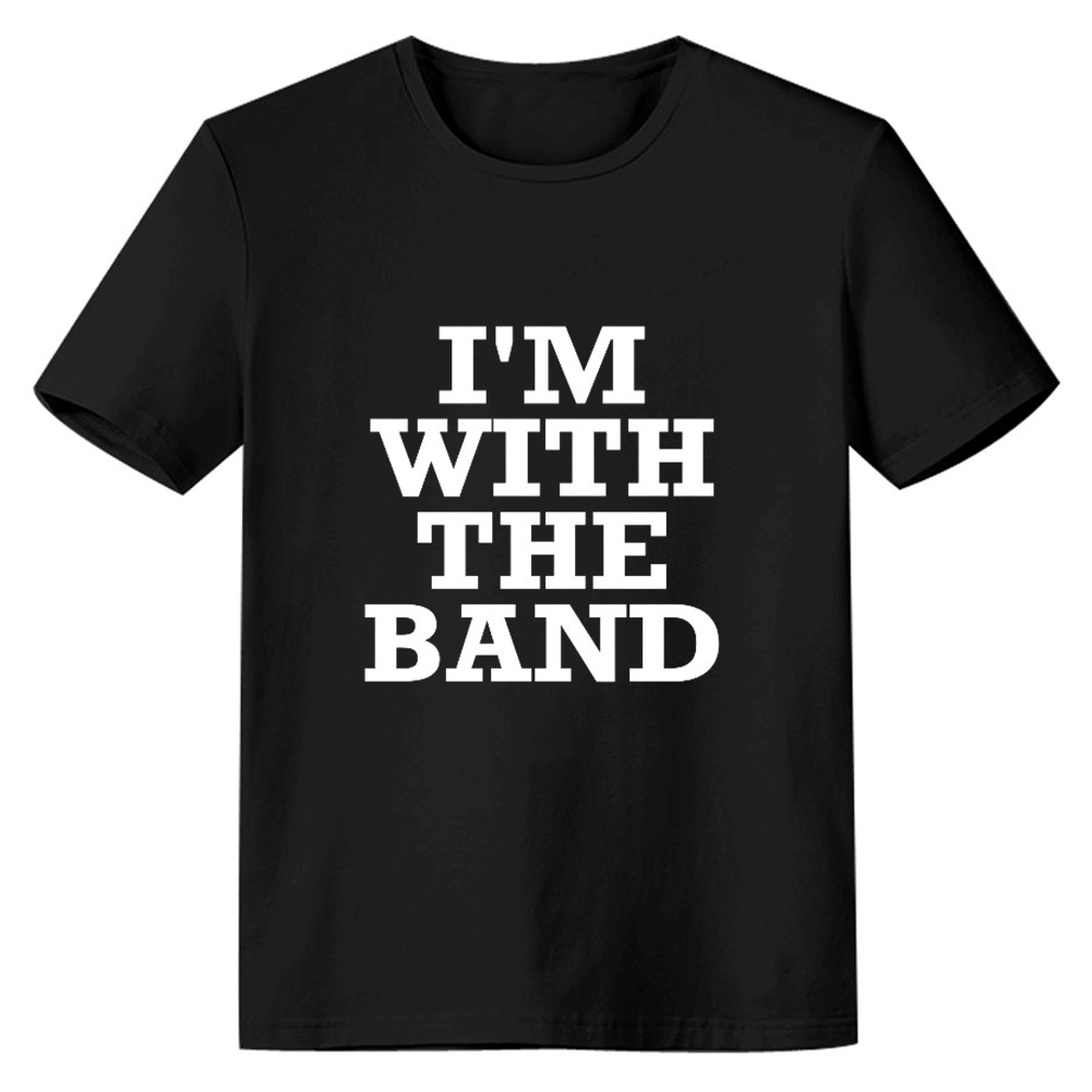 Adult Unisex I'm With The Band Music Festival Black T-shirt Costume
