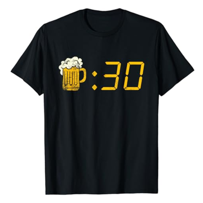 Adult Beer Thirty Birthday Party Black Short Sleeve T-shirt Outfits Top Costume