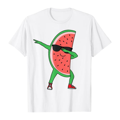 Adult Unisex Watermelon Kawaii Summer Fruit Food Lover White T-shirt Costume