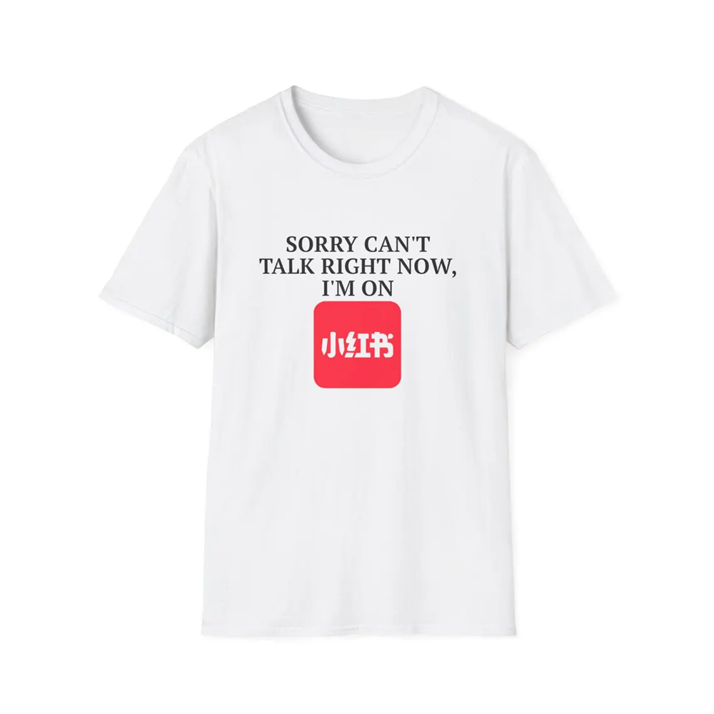 Funny Meme Tee I'm On Xiaohongshu Red Note TikTok Refugee T-shirt