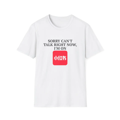 Funny Meme Tee I'm On Xiaohongshu Red Note TikTok Refugee T-shirt