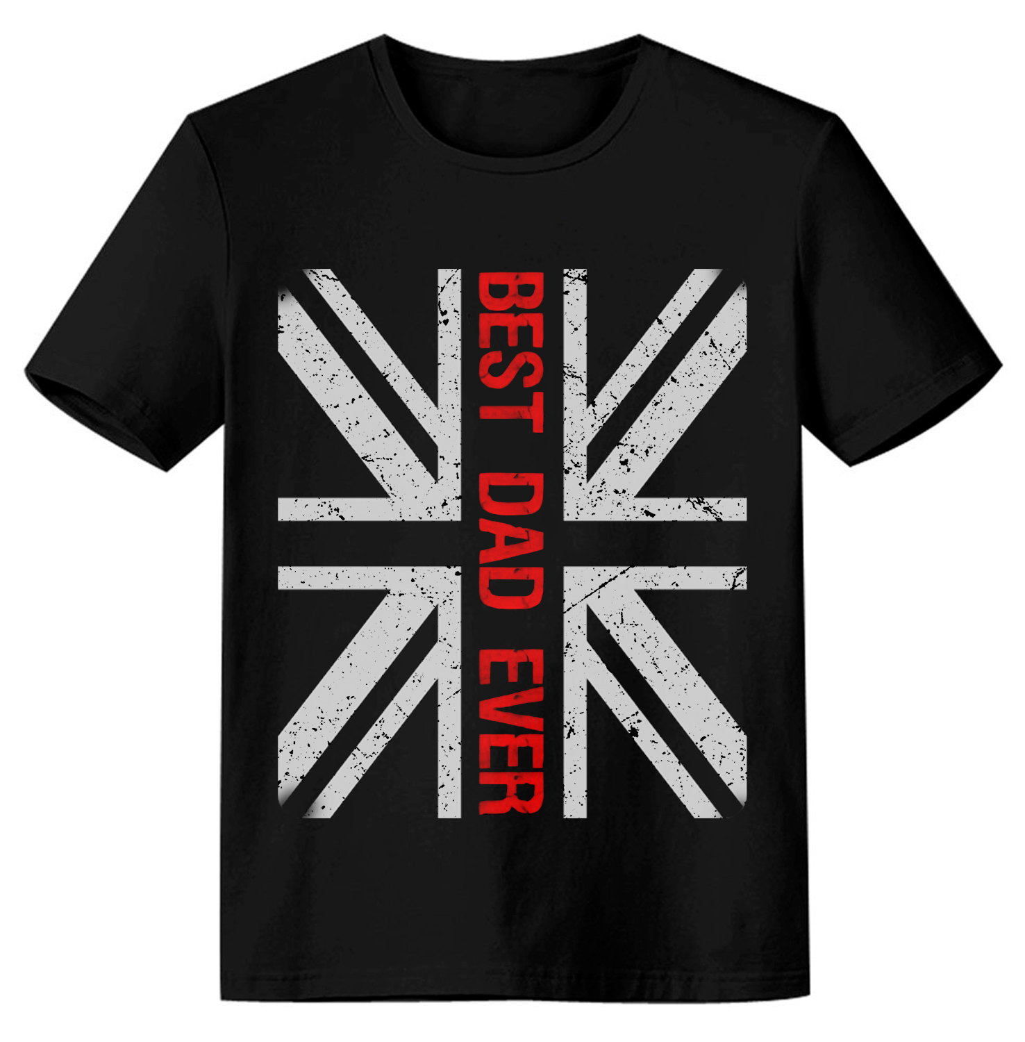 Adult Best Dad Ever Father's Day Black Short Sleeve T-shirt Costume