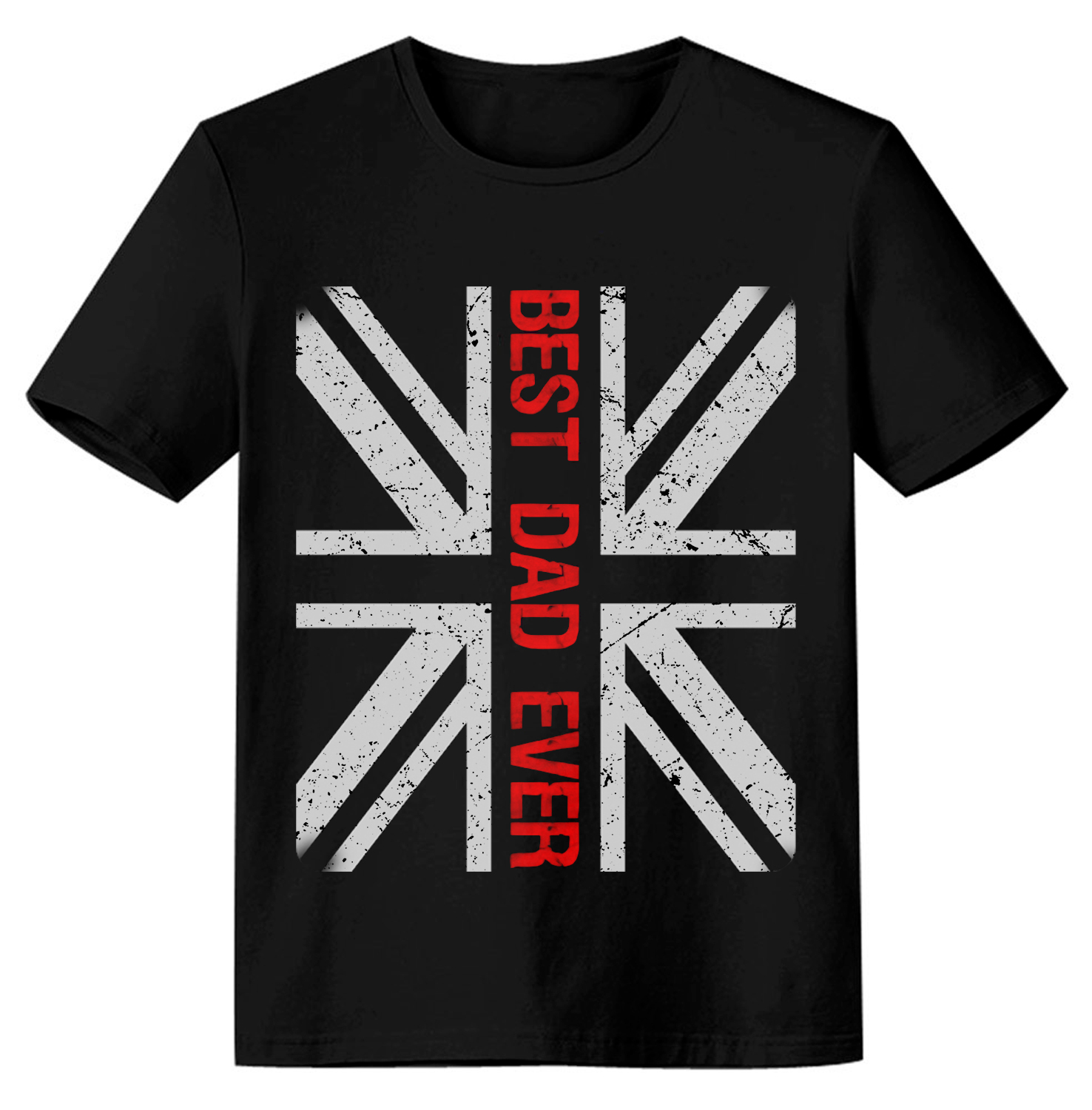 Adult Best Dad Ever Father's Day Black Short Sleeve T-shirt Costume