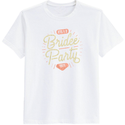 Adult Bachelor Party Bride Party White Short Sleeve T-shirt Outfits Top Costume