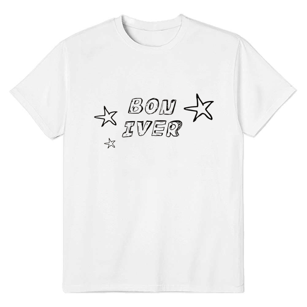 Adult Unisex Music Minimalist Vintage Tee Music Lover White T-shirt