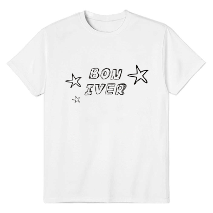 Adult Unisex Music Minimalist Vintage Tee Music Lover White T-shirt