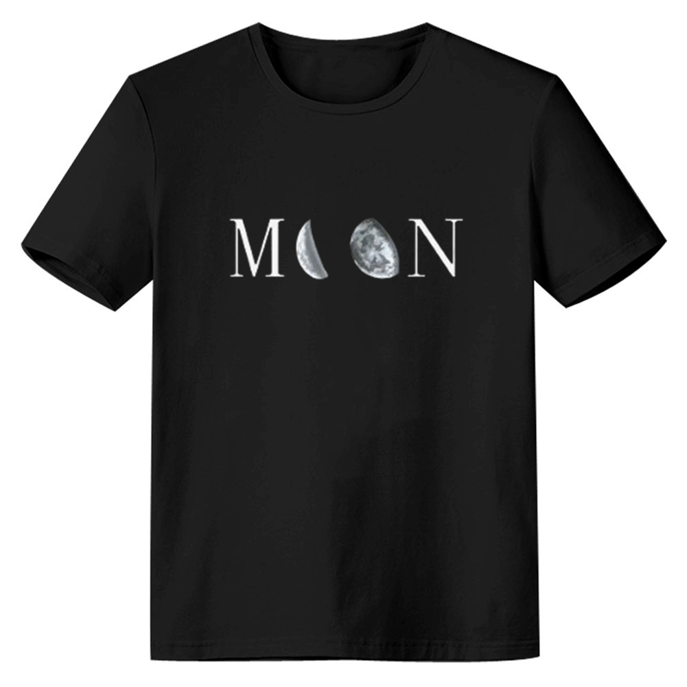 Adult Unisex Moon Funny Black T-shirt Costume