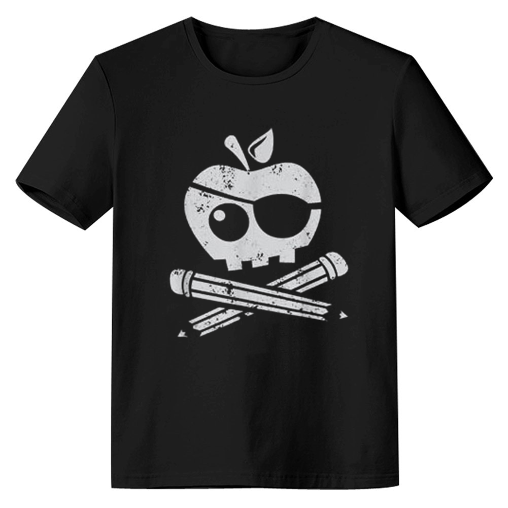Adult Unisex Pirate Teacher Black T-shirt Costume
