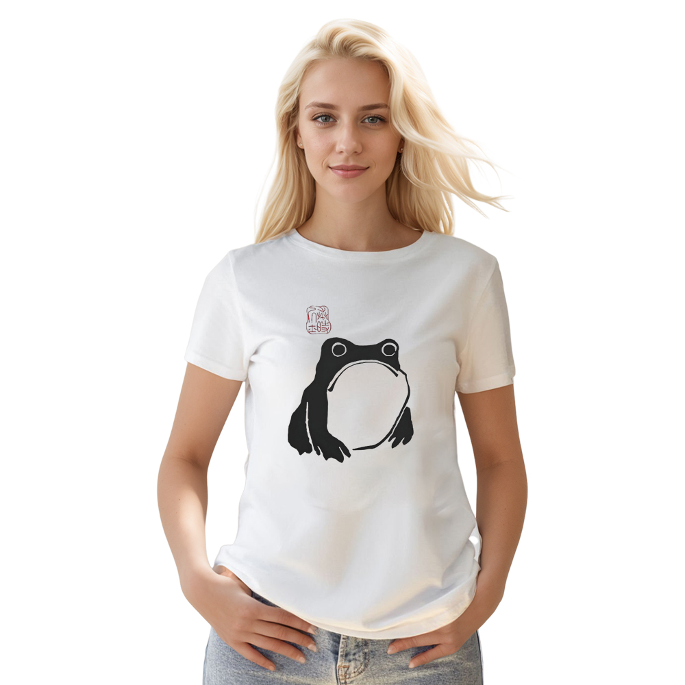 Adult Unisex Unimpressed Frog Animals Lover White T-shirt Costume