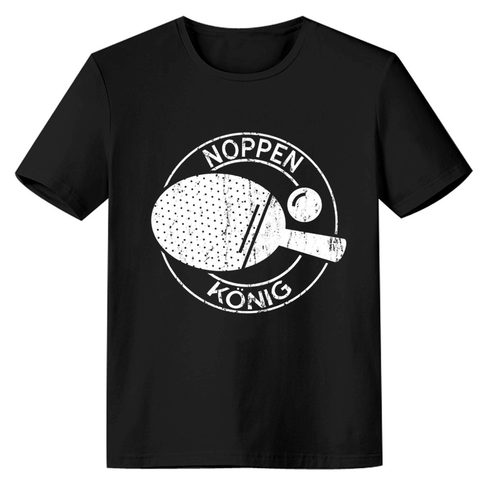 Adult Unisex Noppen König Ping Pong Sport Lover Black T-shirt Costume