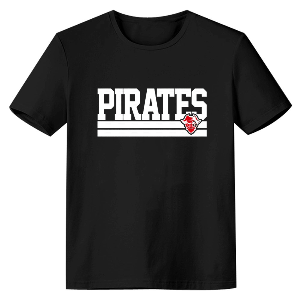 Adult Unisex Black Pirate Skeleton Lover T-shirt Costume