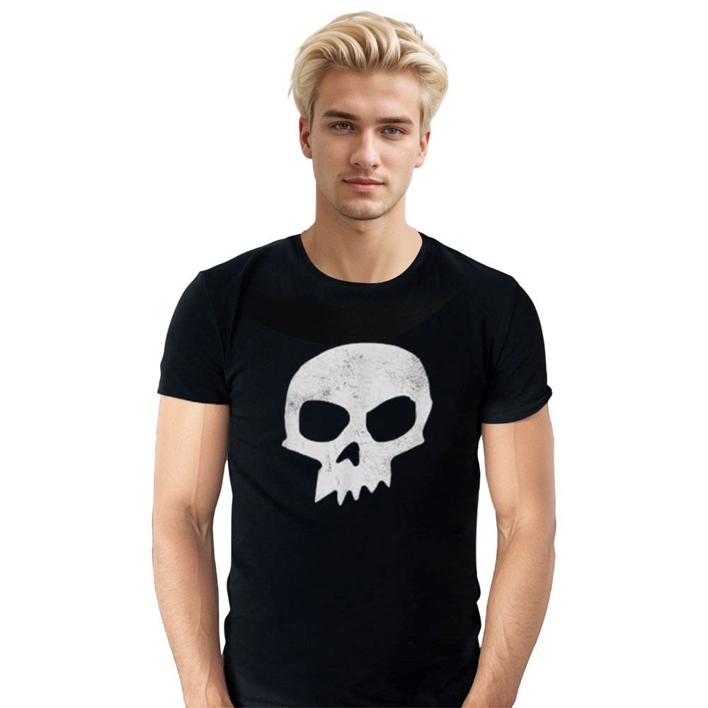 Adult Unisex Said Skull Halloween Black T-shirt Costume