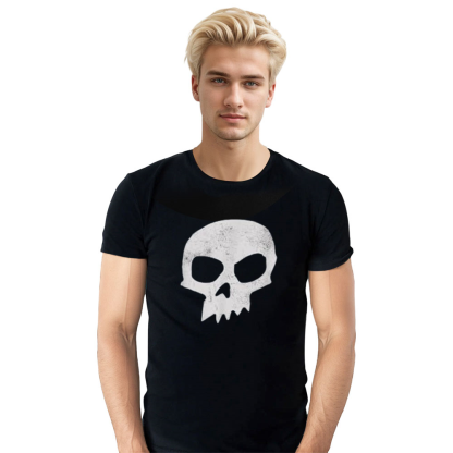 Adult Unisex Said Skull Halloween Black T-shirt Costume