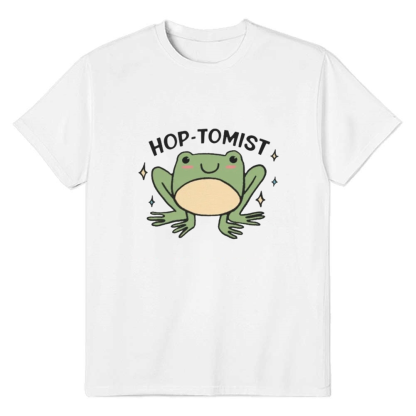 Adult Unisex Frog Animals Lover Cute White T-shirt Costume