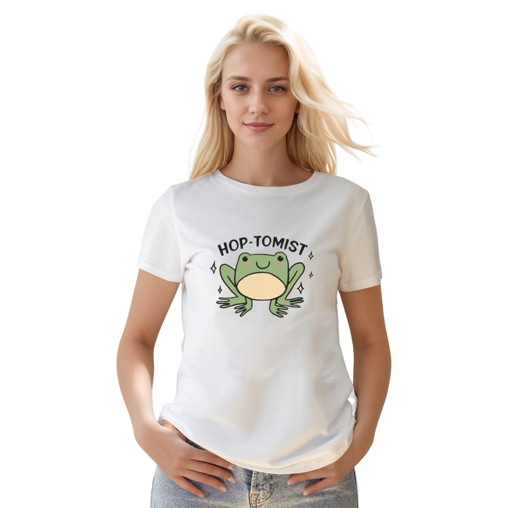 Adult Unisex Frog Animals Lover Cute White T-shirt Costume