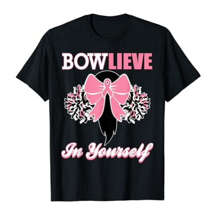 Adult Women Bow Girl Black T-shirt Costume