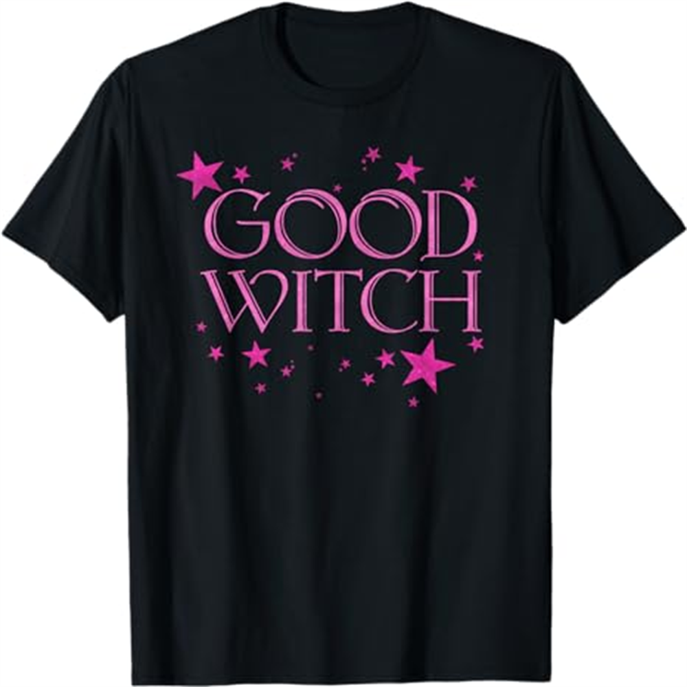 Adult Woman Good Witch Halloween Black T-shirt Costume