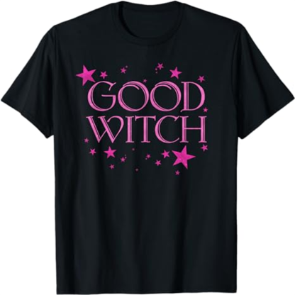 Adult Woman Good Witch Halloween Black T-shirt Costume