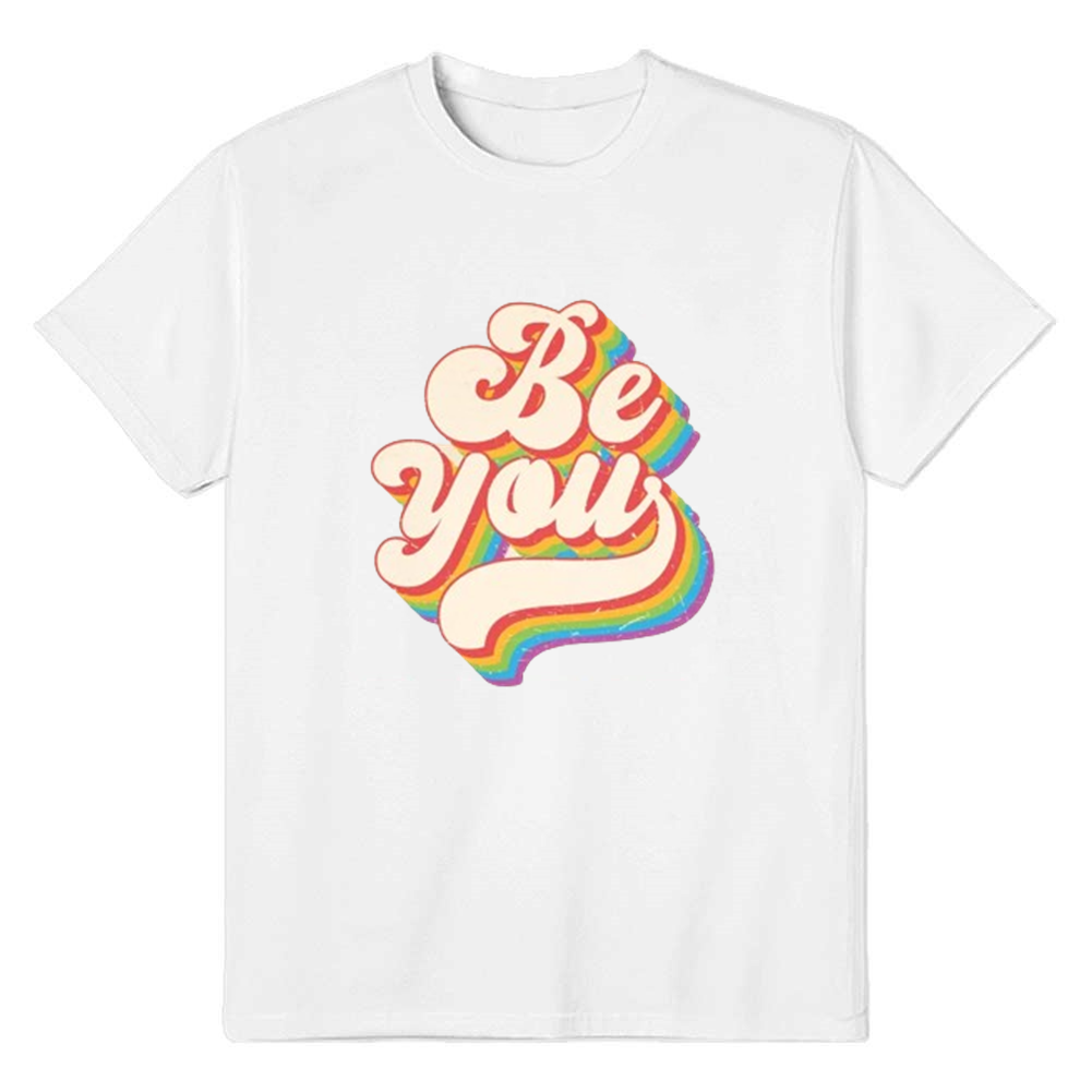 Adult Unisex Be You Pride Month White T-shirt Costume