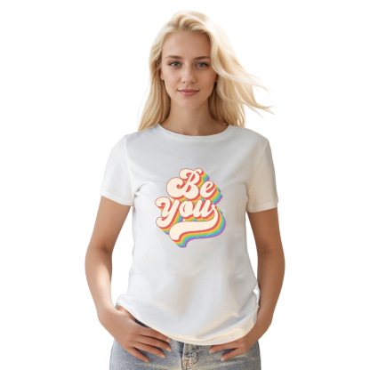 Adult Unisex Be You Pride Month White T-shirt Costume