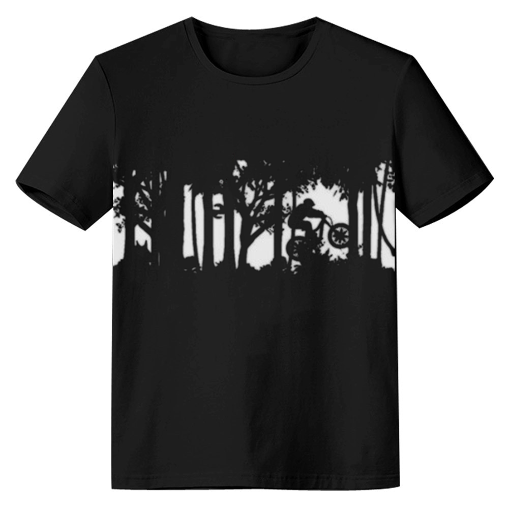 Adult Unisex Travel Scenery Nature Lover Black T-shirt Costume