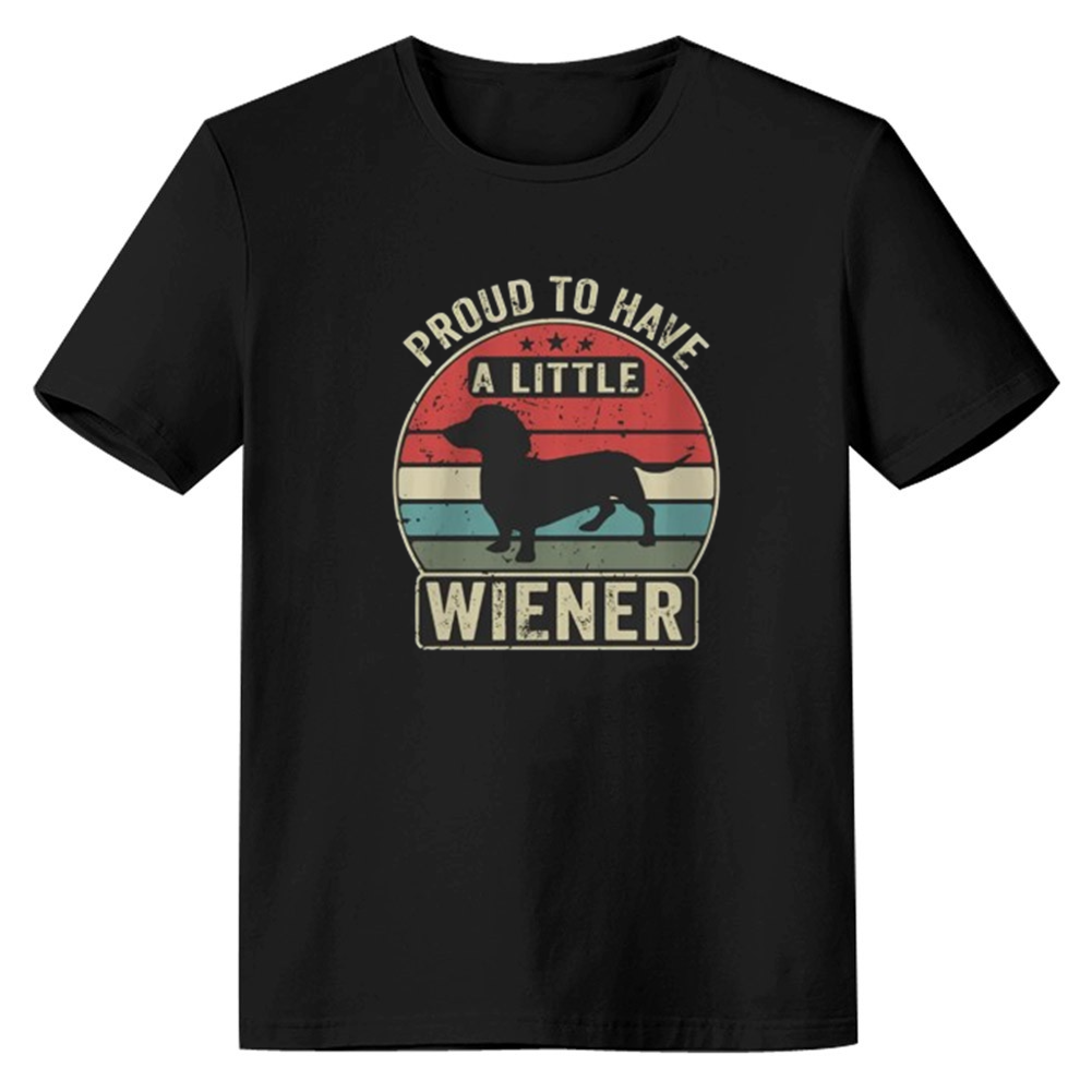 Adult Unisex Proud to Have a Little Dog Pet Lover Black T-shirt Costume