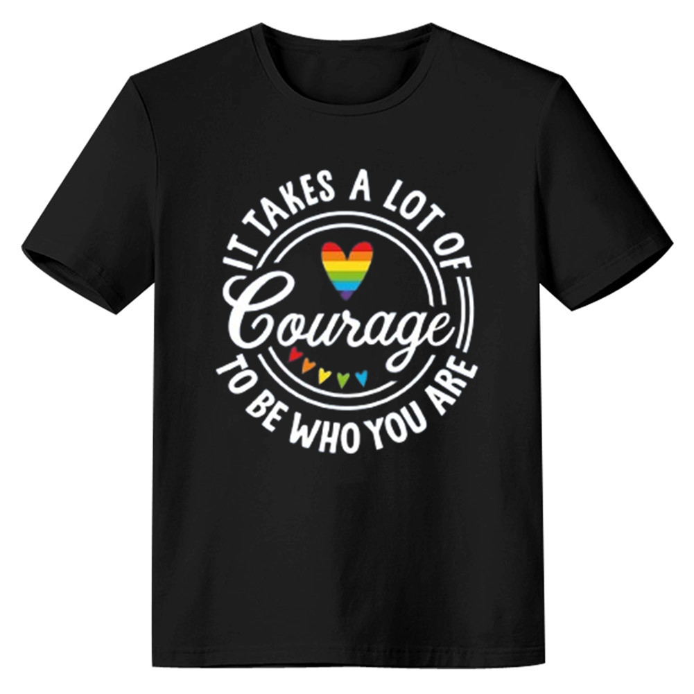 Adult Unisex To Be Who You Are Pride Month Black T-shirt Costume
