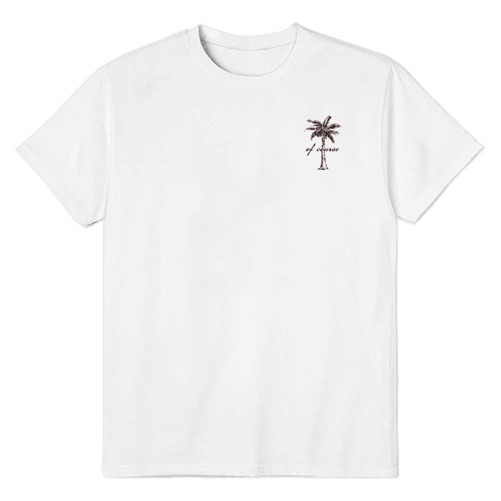 Adult Women Tree Print White T-shirt Costume