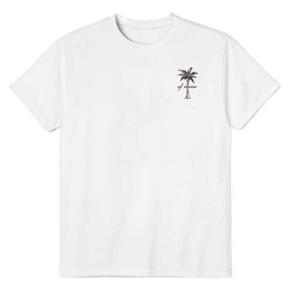 Adult Women Tree Print White T-shirt Costume