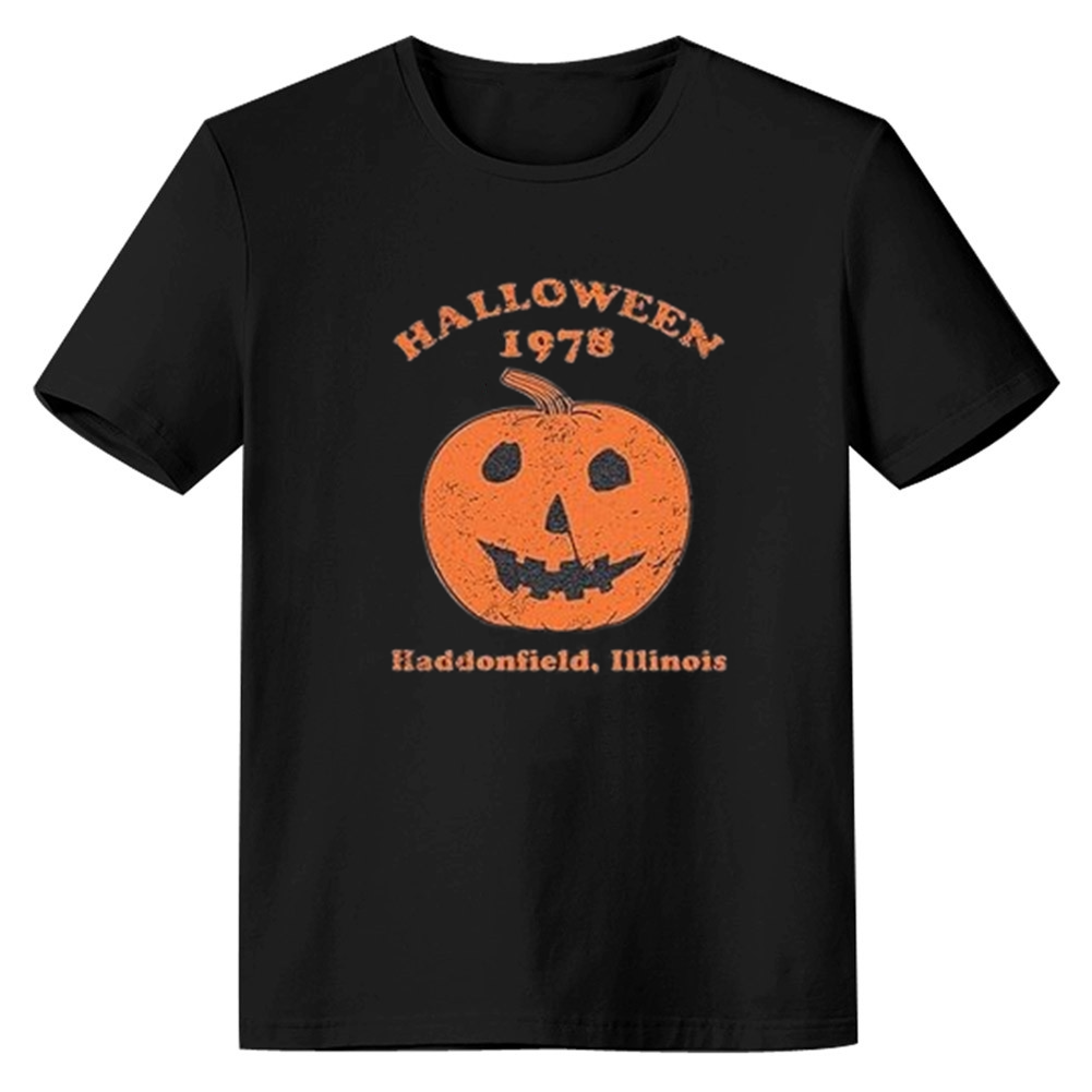 Adult Unisex Pumpkin Halloween 1978 Halloween Black T-shirt Costume