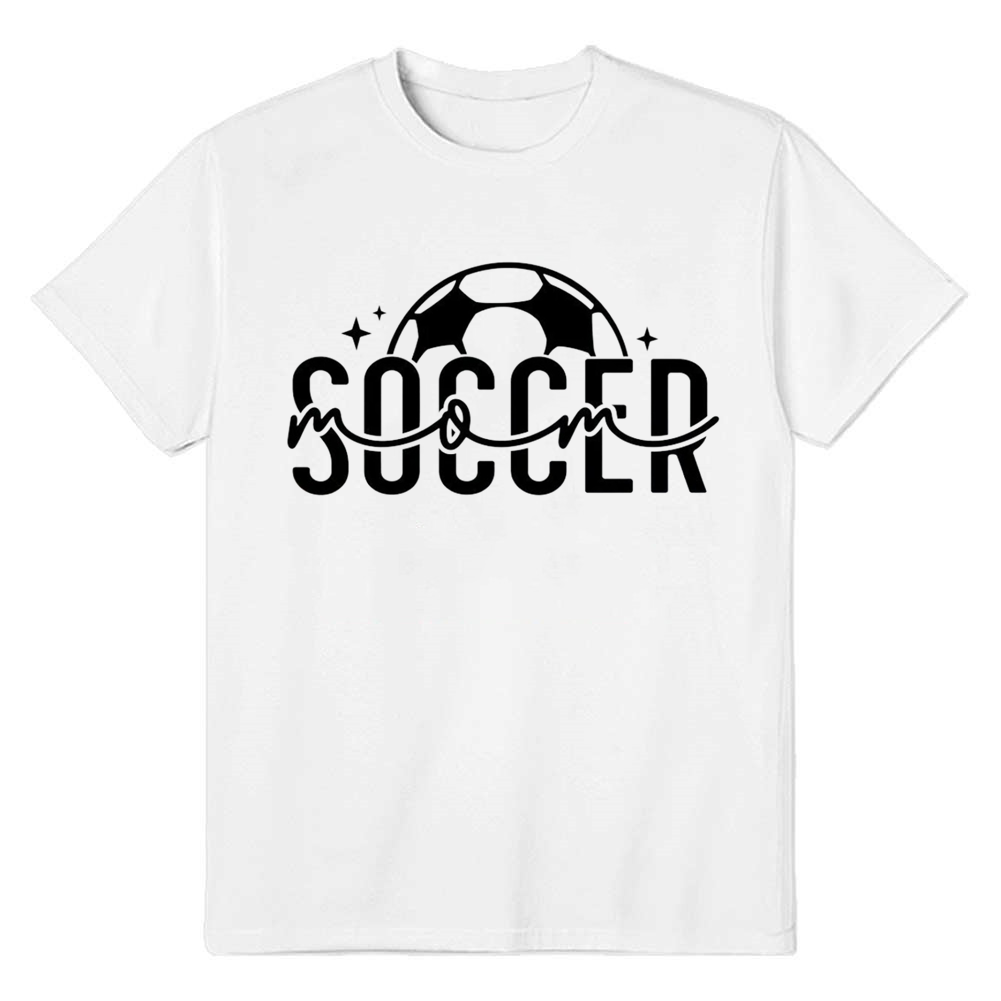 Adult Unisex Soccer Mom Football Soccer Lover White T-shirt Costume
