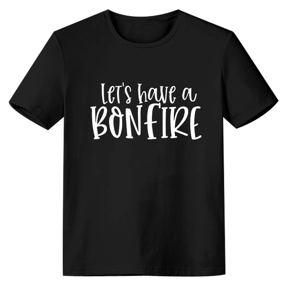 Adult Unisex Lets Have A Bonfire Night Black T-shirt Costume