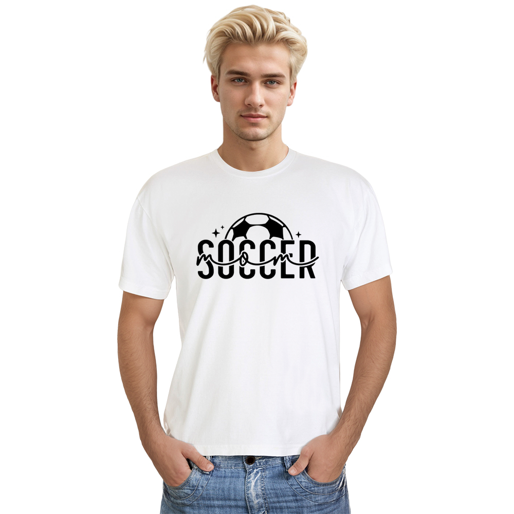 Adult Unisex Soccer Mom Football Soccer Lover White T-shirt Costume