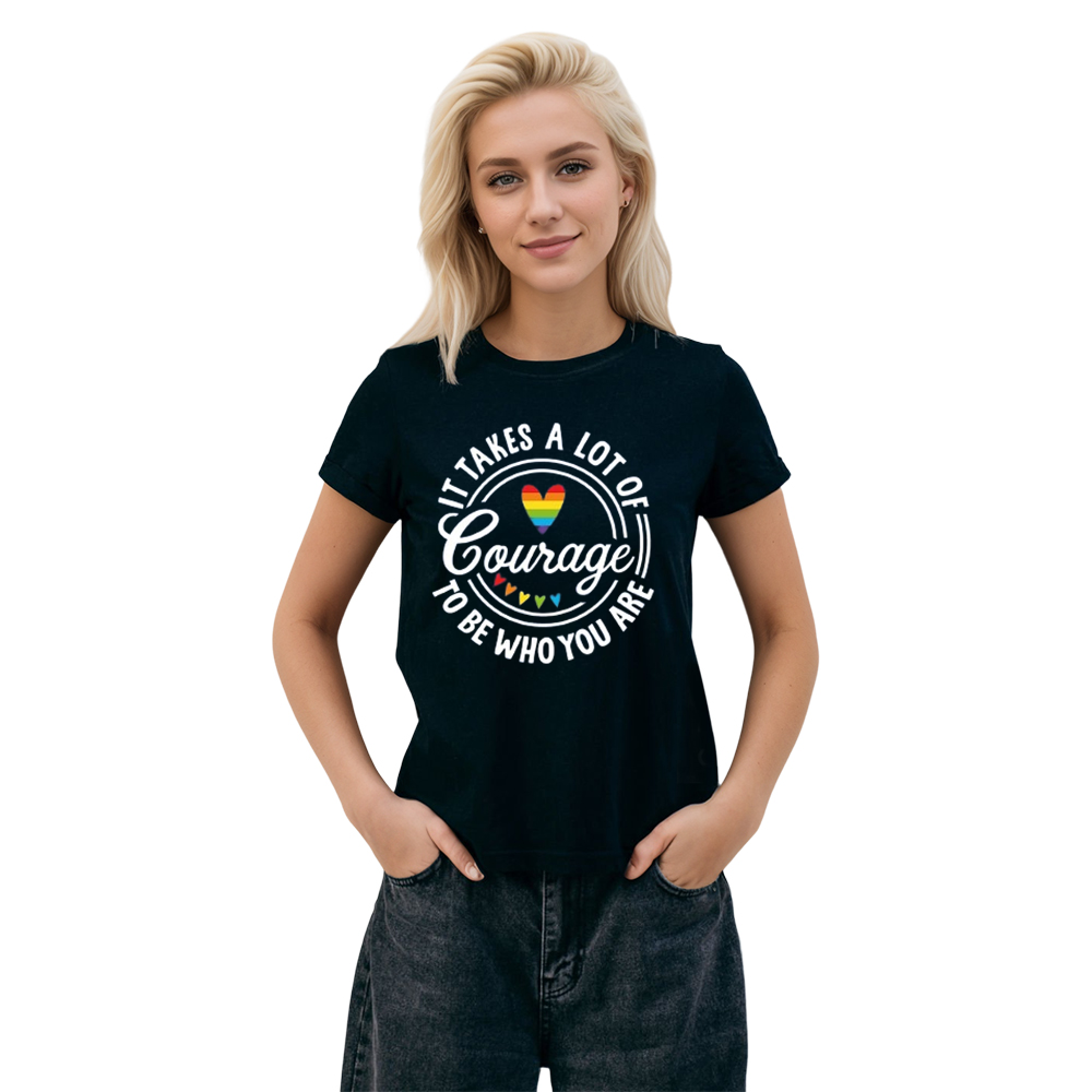 Adult Unisex To Be Who You Are Pride Month Black T-shirt Costume