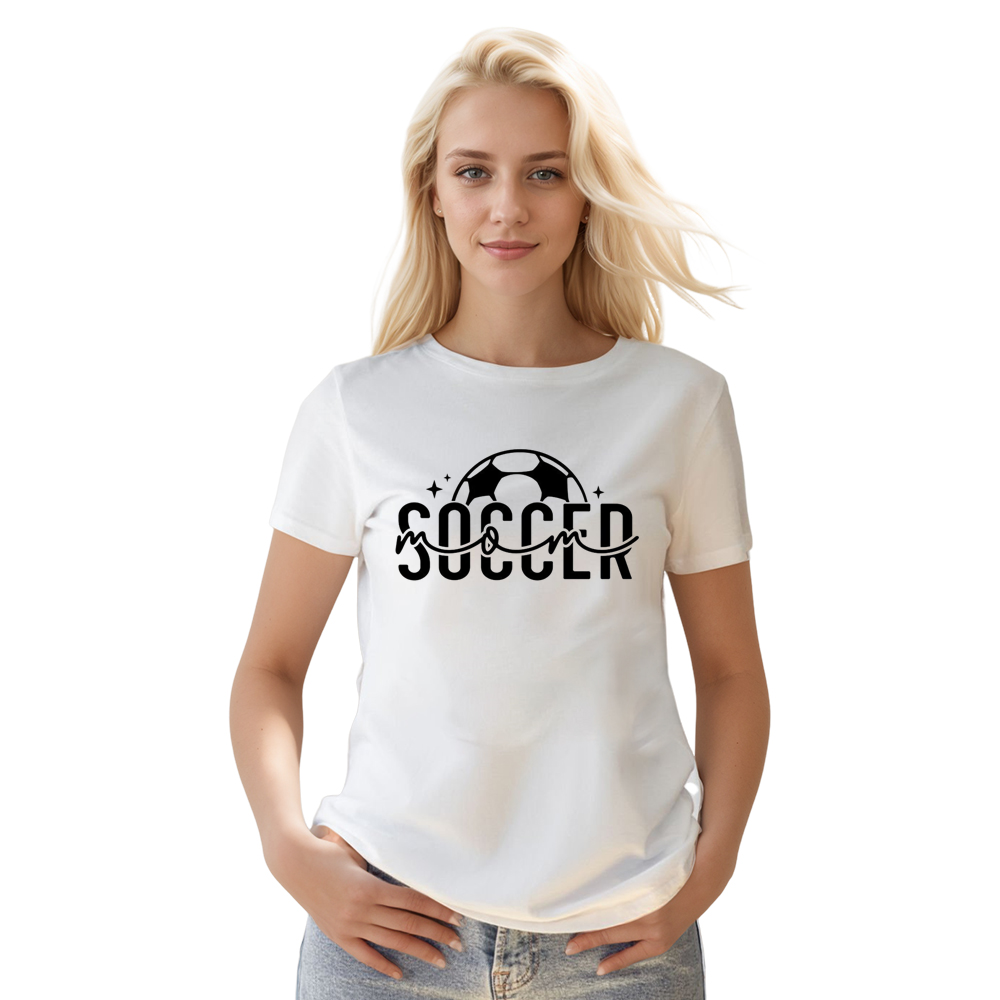 Adult Unisex Soccer Mom Football Soccer Lover White T-shirt Costume