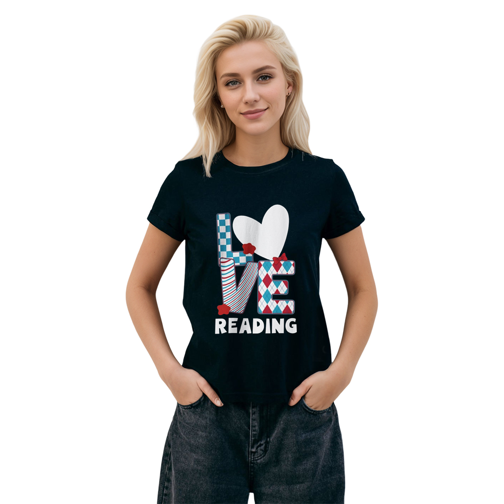 World Book Day Love To Read Black T-shirt