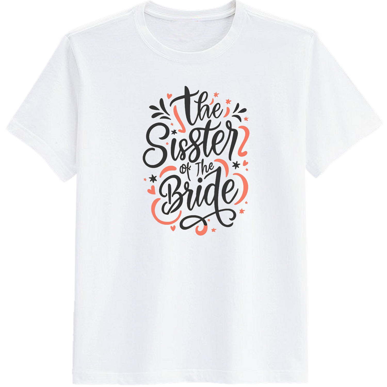 Adult Bachelor Party The Sister Bride White Short Sleeve T-shirt Outfits Top Costume