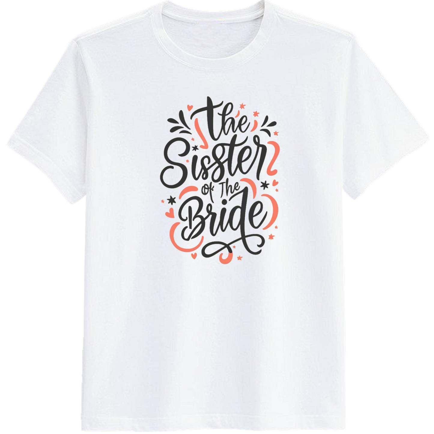 Adult Bachelor Party The Sister Bride White Short Sleeve T-shirt Outfits Top Costume