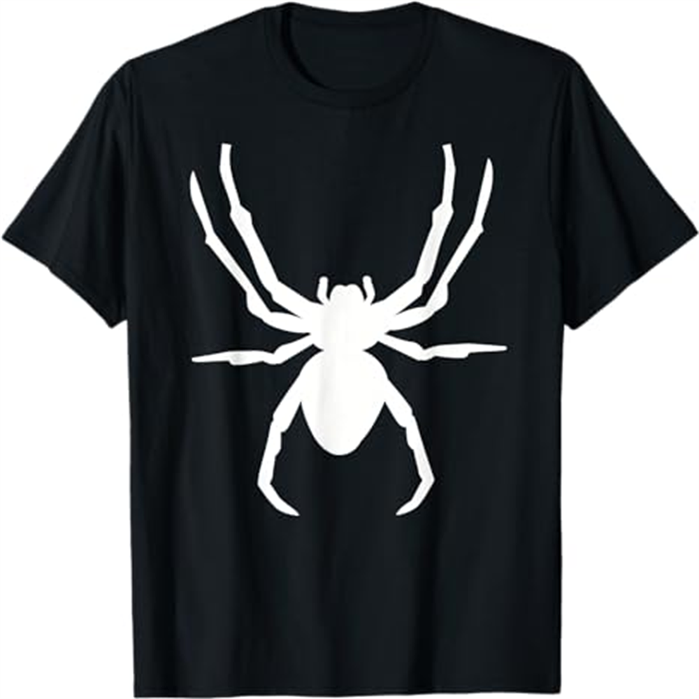 Adult Unisex Huge Spider Horror Halloween Black T-shirt Costume