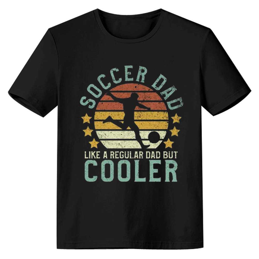 Adult Unisex Soccer Dad Football Soccer Lover Black T-shirt Costume