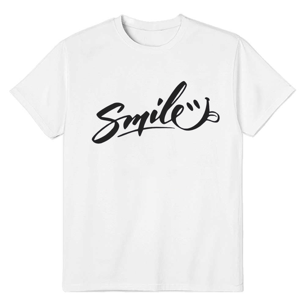 Adult Unisex Smile Mood Emotion White T-shirt Costume