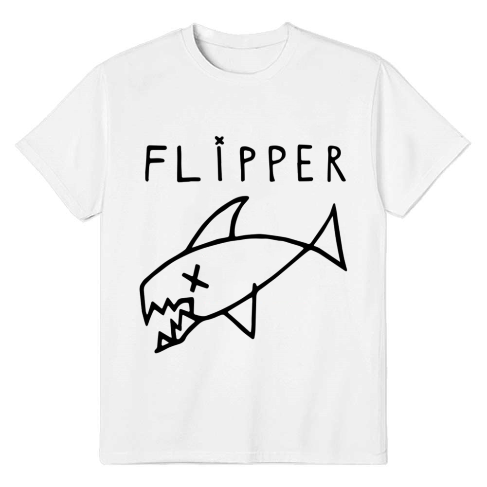 Adult Unisex Flipper Fish Ocean Animals Lover White T-shirt