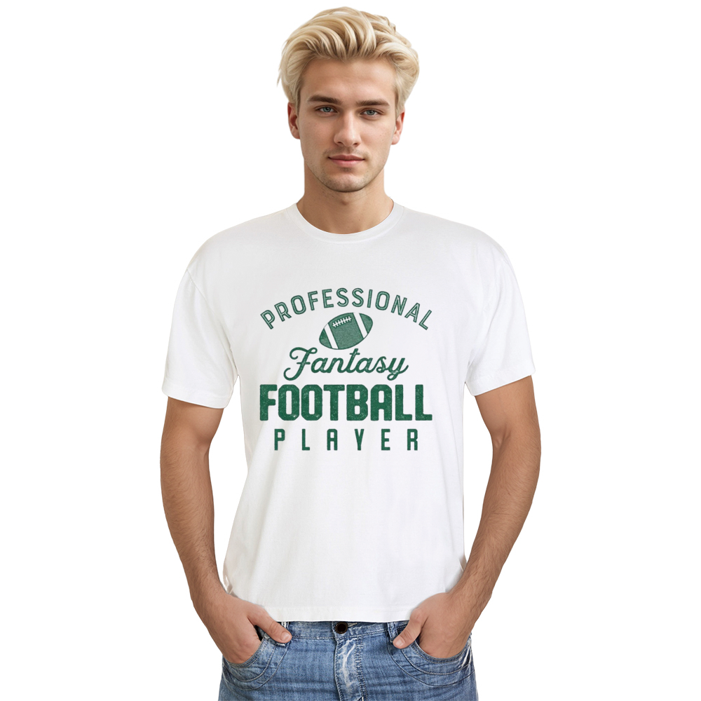Adult Unisex Fantasy Football Player Soccer Lover White T-shirt Costume