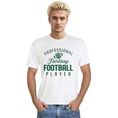 Adult Unisex Fantasy Football Player Soccer Lover White T-shirt Costume